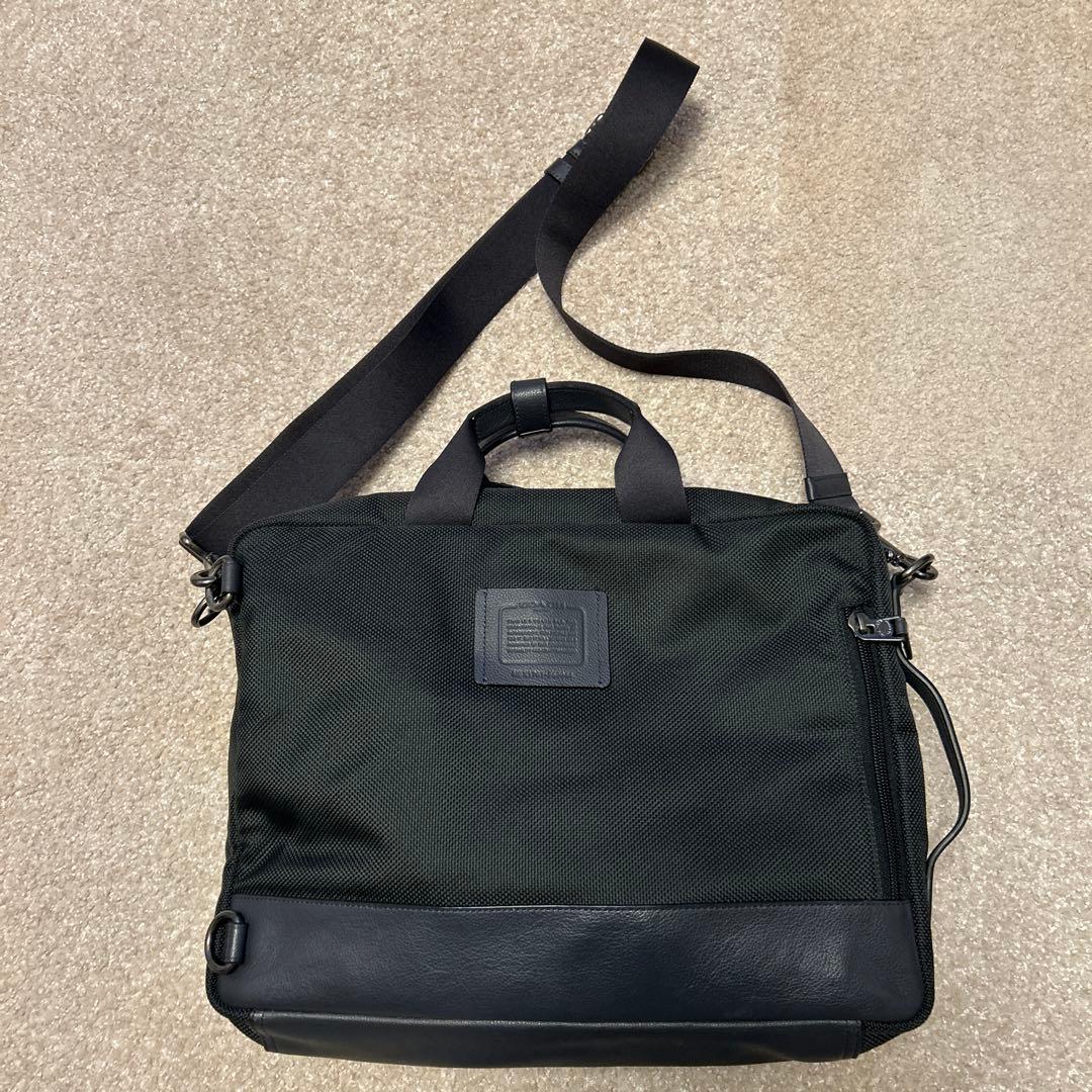 COACH ビジネスバッグ ネイビーグレー