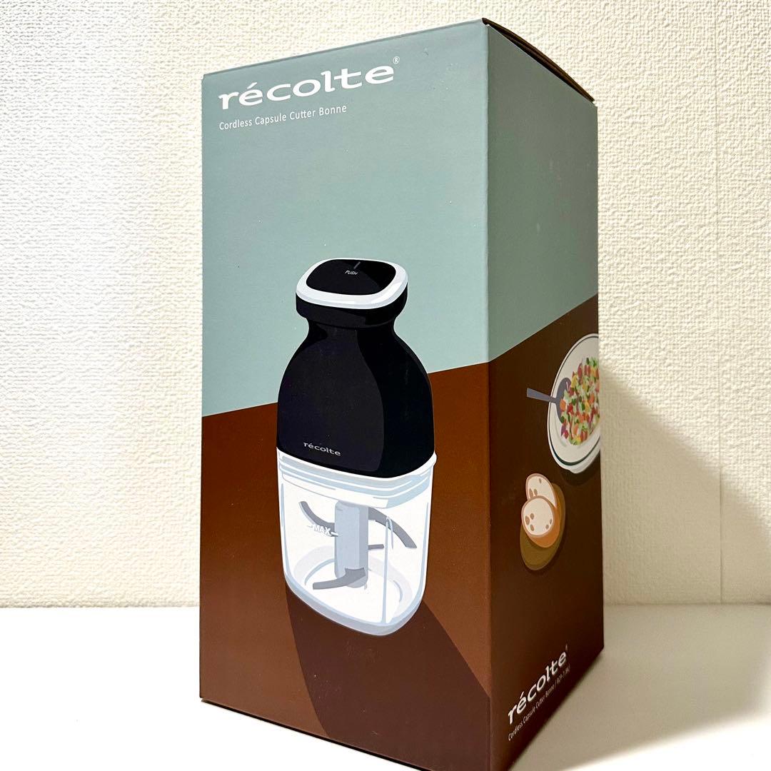 【新品未開封】レコルト RCP-7(BK) コードレスフードプロセッサーブラック