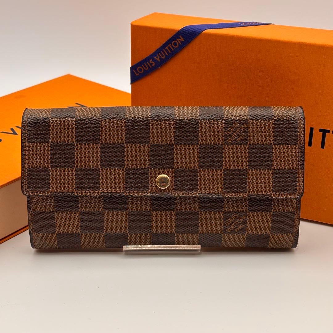 鑑定済み✨ルイヴィトン✨ダミエ✨ポルトフォイユ・サラ 二つ折り 長財布