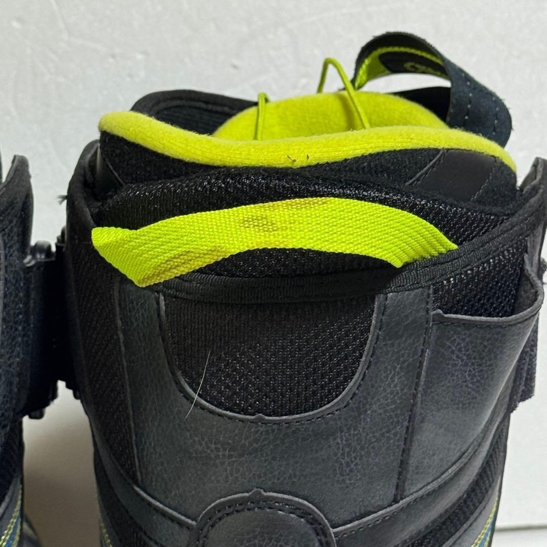 27cm IGNIO スノーボードブーツ黒黄緑ブラック格安激安特価メンズ初心者