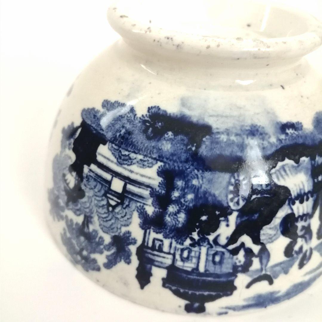 阿蘭陀焼 デルフト ペトルス・レグー窯 銅版転写 カフェオレボウル アンティーク