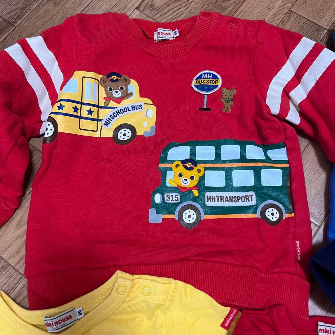 美品　ミキハウス★ まとめ売り　トレーナー　ロンT 90