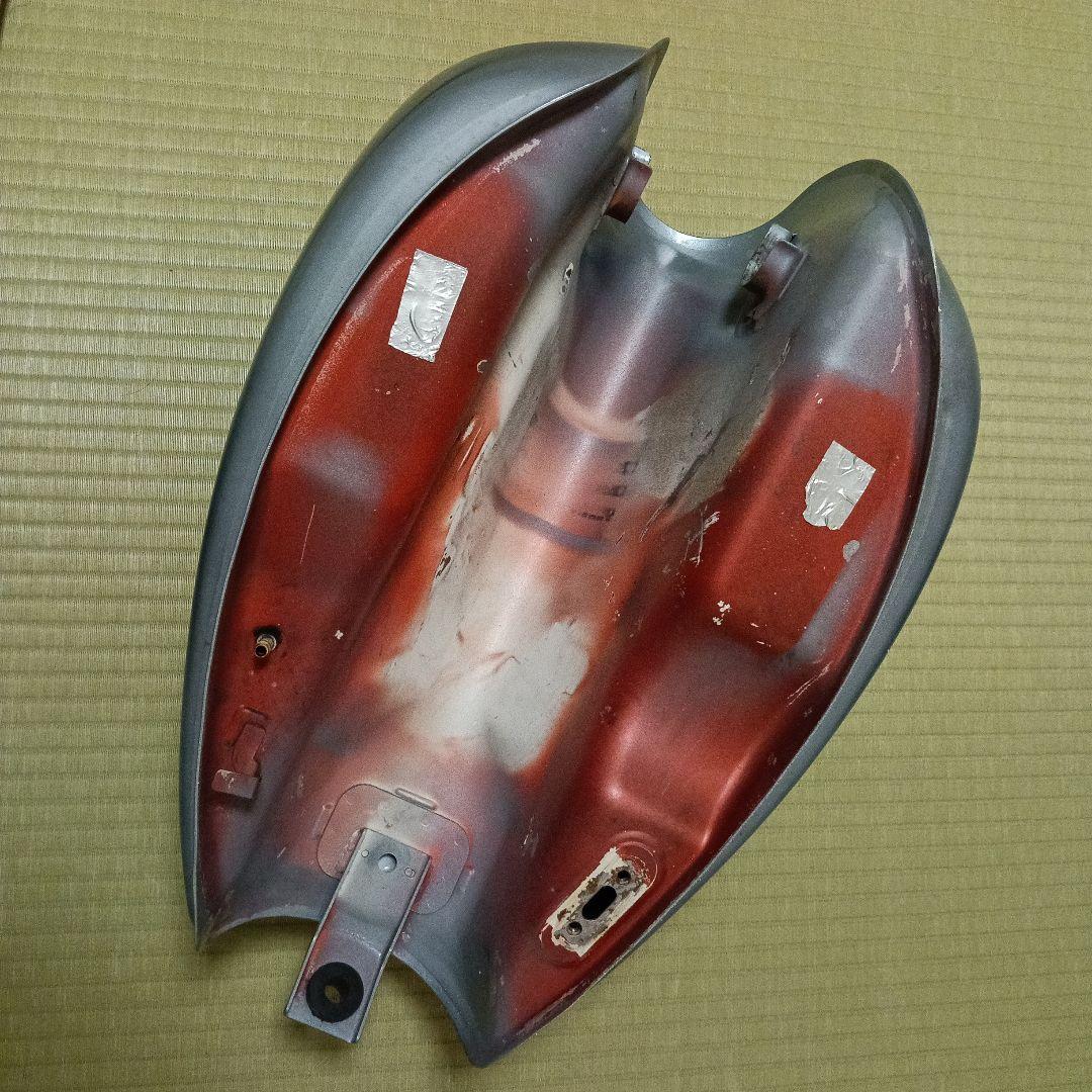 バイクタンク 　エストレヤRS用　リキッドシルバーメタリック　キャブレター車用