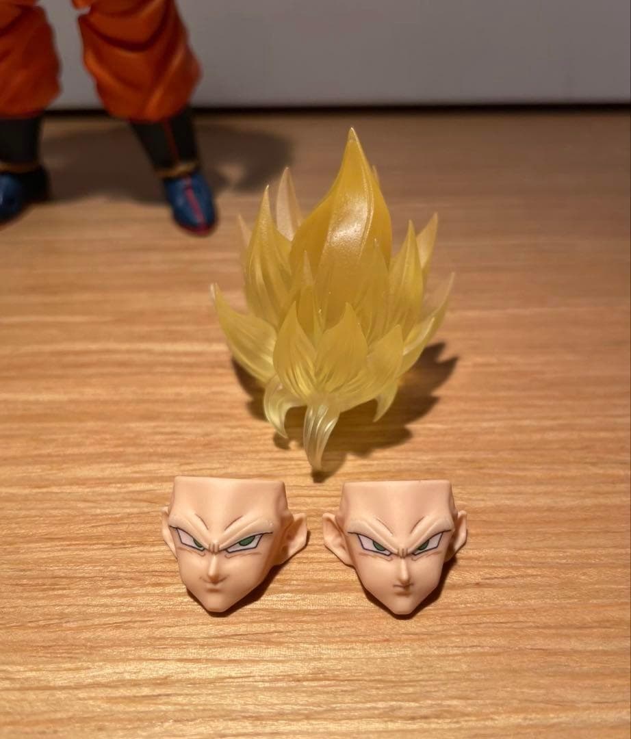 S.H.Figuarts用 孫悟空スパーサイヤ人2 ヘッドパーツ　クリア