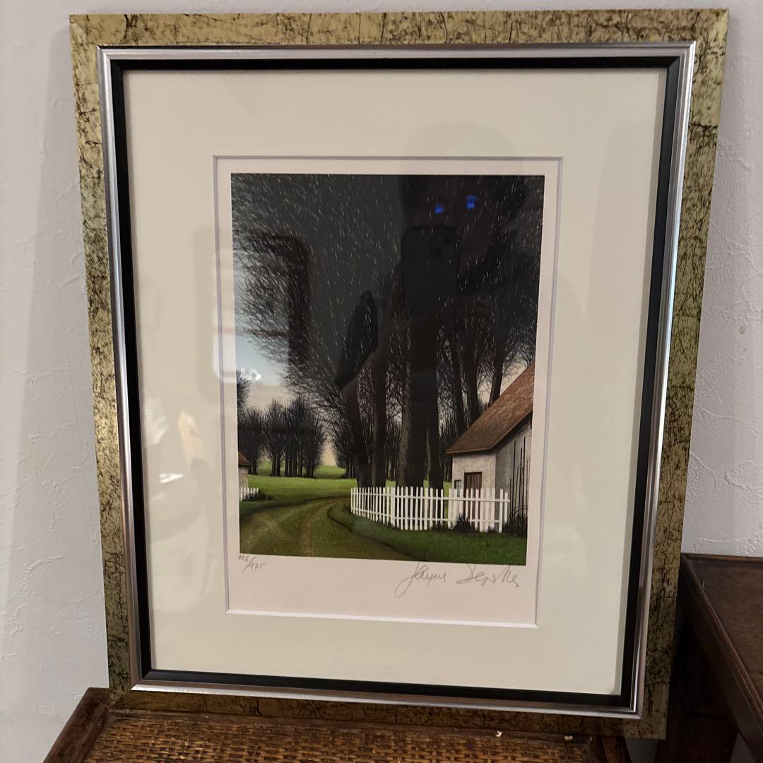 版画　デペルト　「緑の小道」