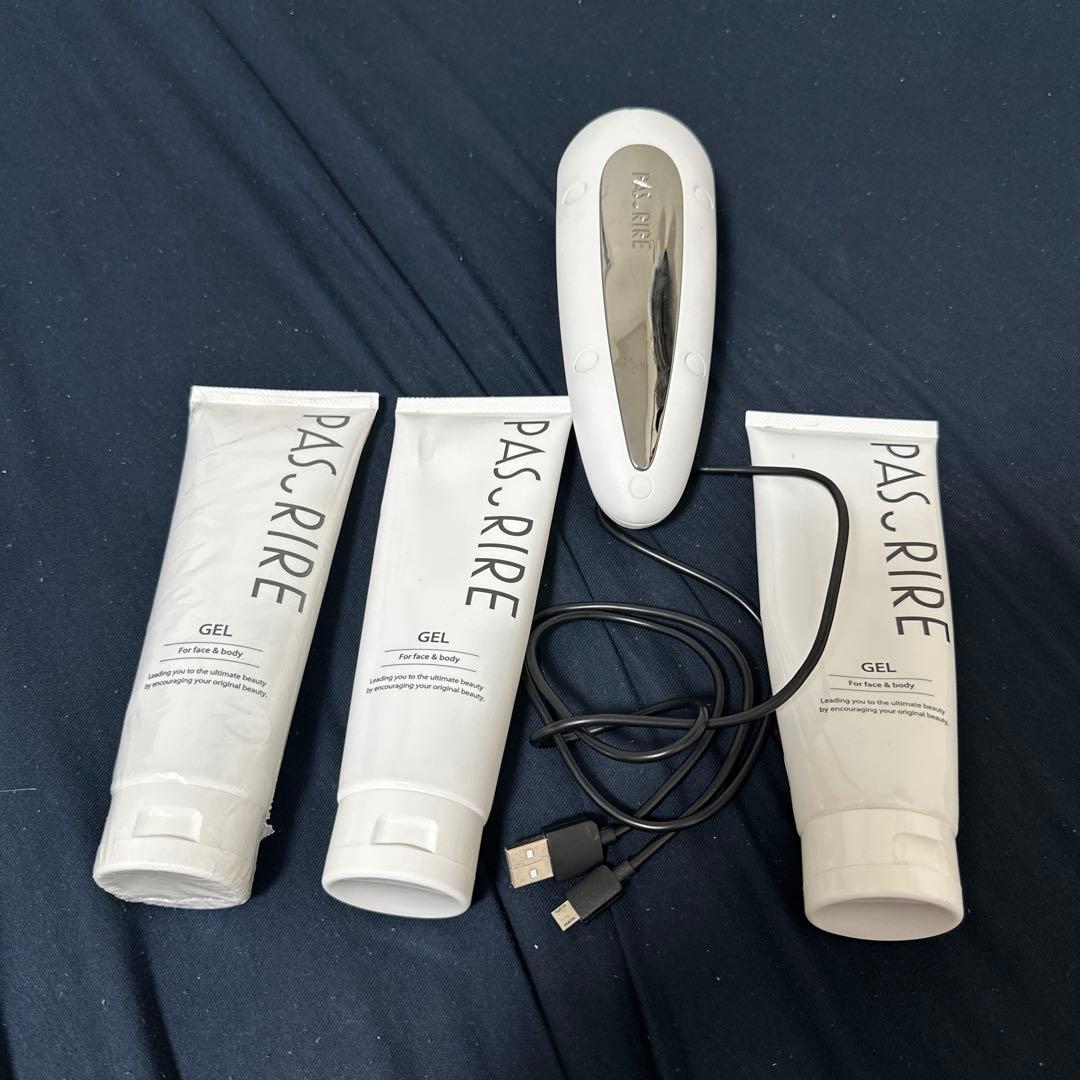 PAS RIRE パスリル 美顔器 EMS RF LED 専用ジェル付き