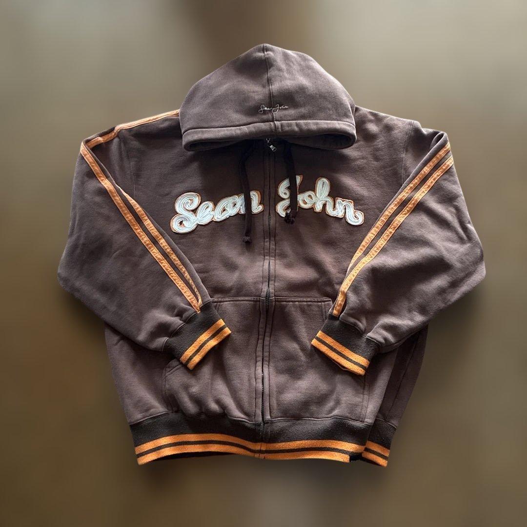 SEAN JOHN ジップパーカー ショーンジョン y2k b系　ブラウン