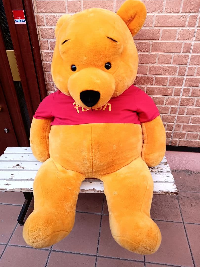 日本に3つだけの限定品！特大プーさん　美品　ぬいぐるみ　　希少品　150cm