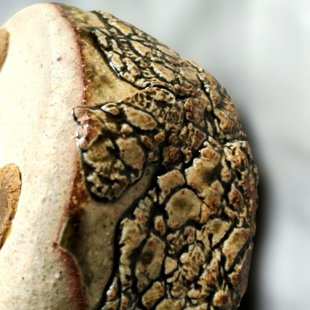 Wato 阿部和唐作 陶器 オーバル置物