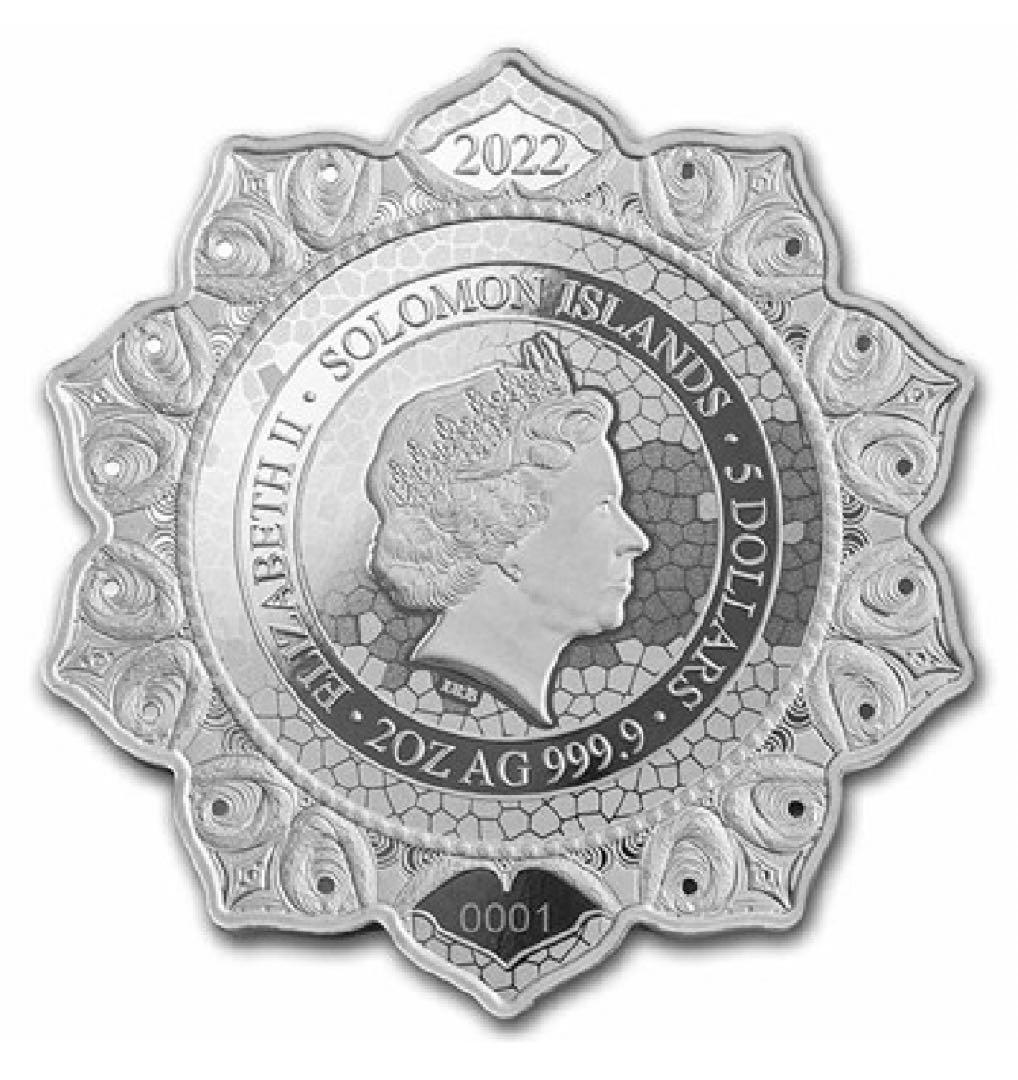 2022年　2オンス 第３チャクラの牡羊 銀貨 プルーフ 箱