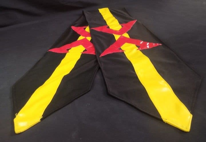 ★X ブラック マフラー 黒 コスプレ 特撮ヒーロー 1号 衣装 エックス