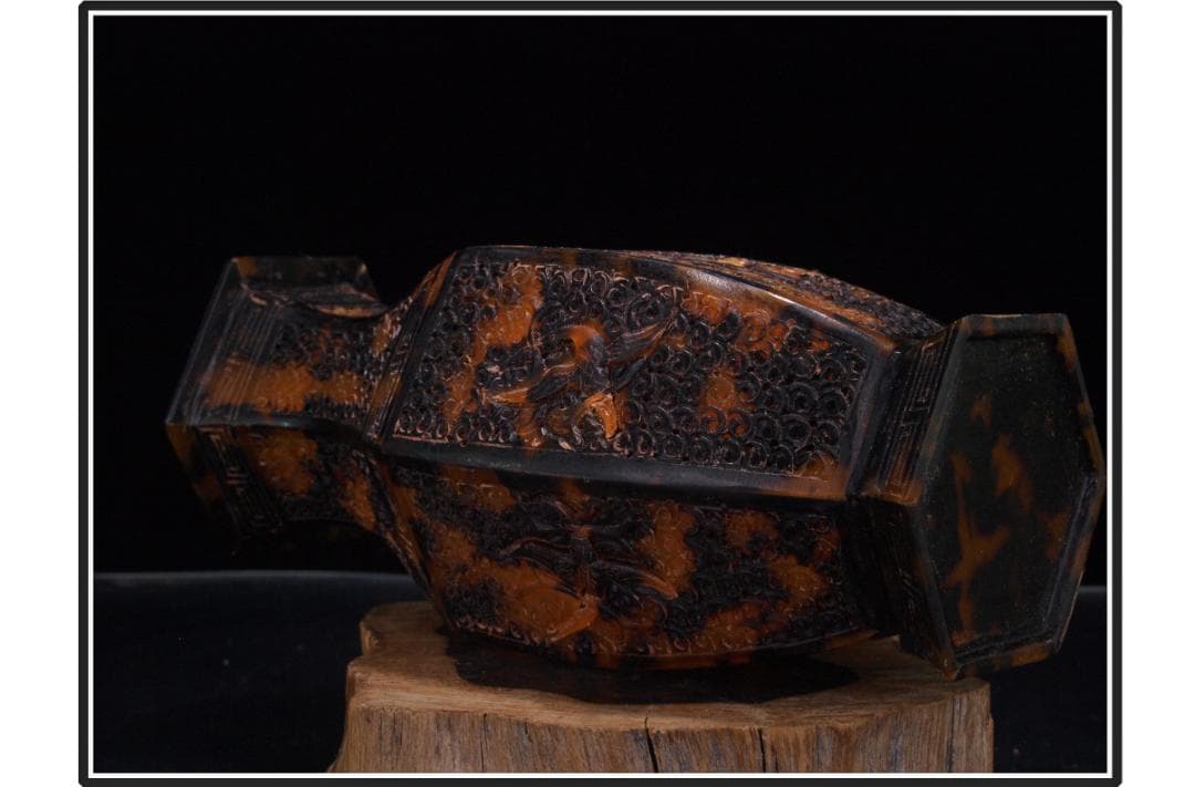 民間仕入れ品　中国清時代の鼈甲瓶 貴重品　激安骨董品 DE1438B18-4