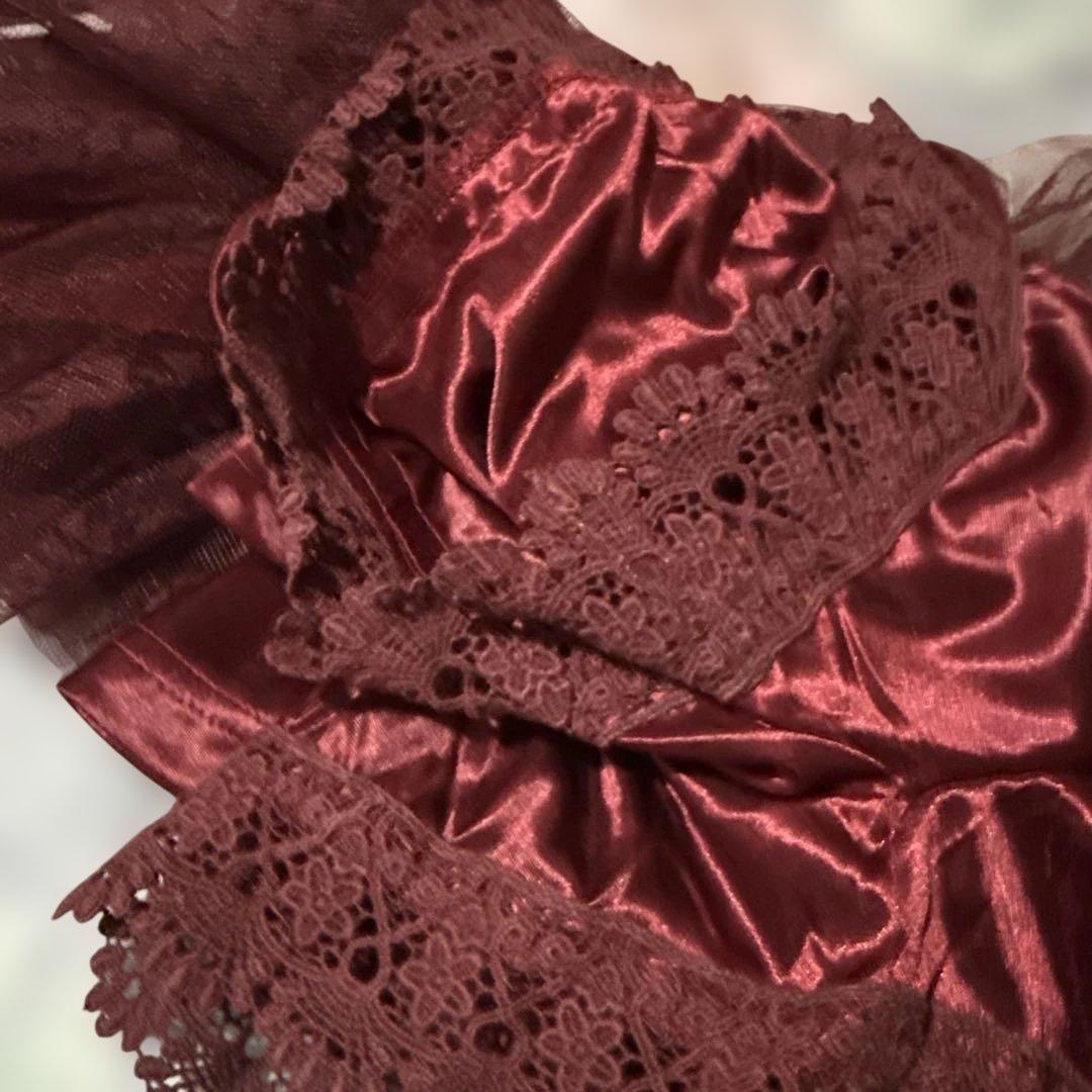 リズリサ　スカパン チュール＆レース＆フリル　ティアード　未使用タグ付き