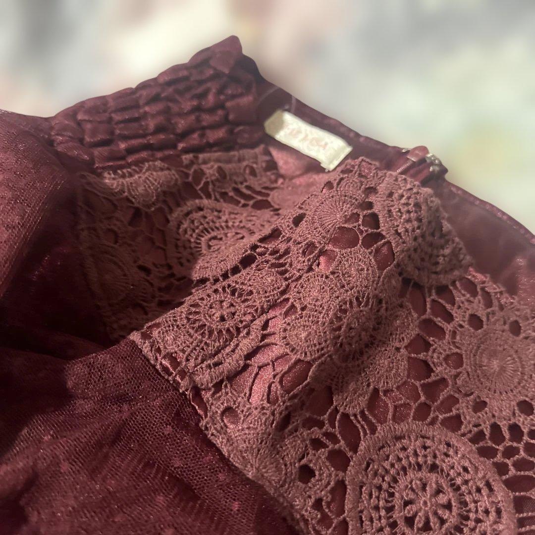 リズリサ　スカパン チュール＆レース＆フリル　ティアード　未使用タグ付き