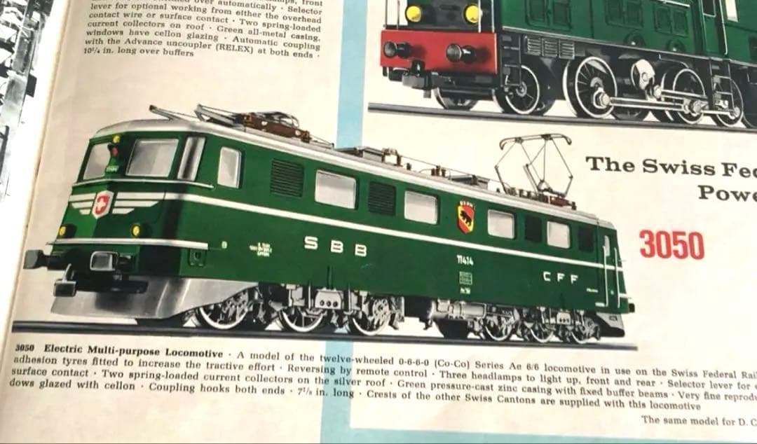 メルクリン HO 3050 スイス連邦鉄道　電気機関車 Ae6/6完全稼働品