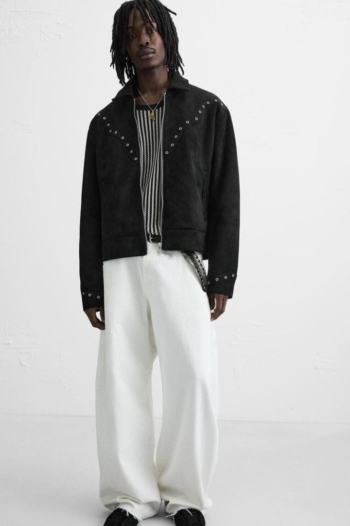 ZARA ザラ フェイクスエードジャケット L