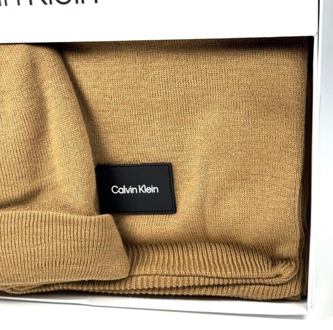 新品   ニット帽 マフラー セット 裏起毛 ボア CK