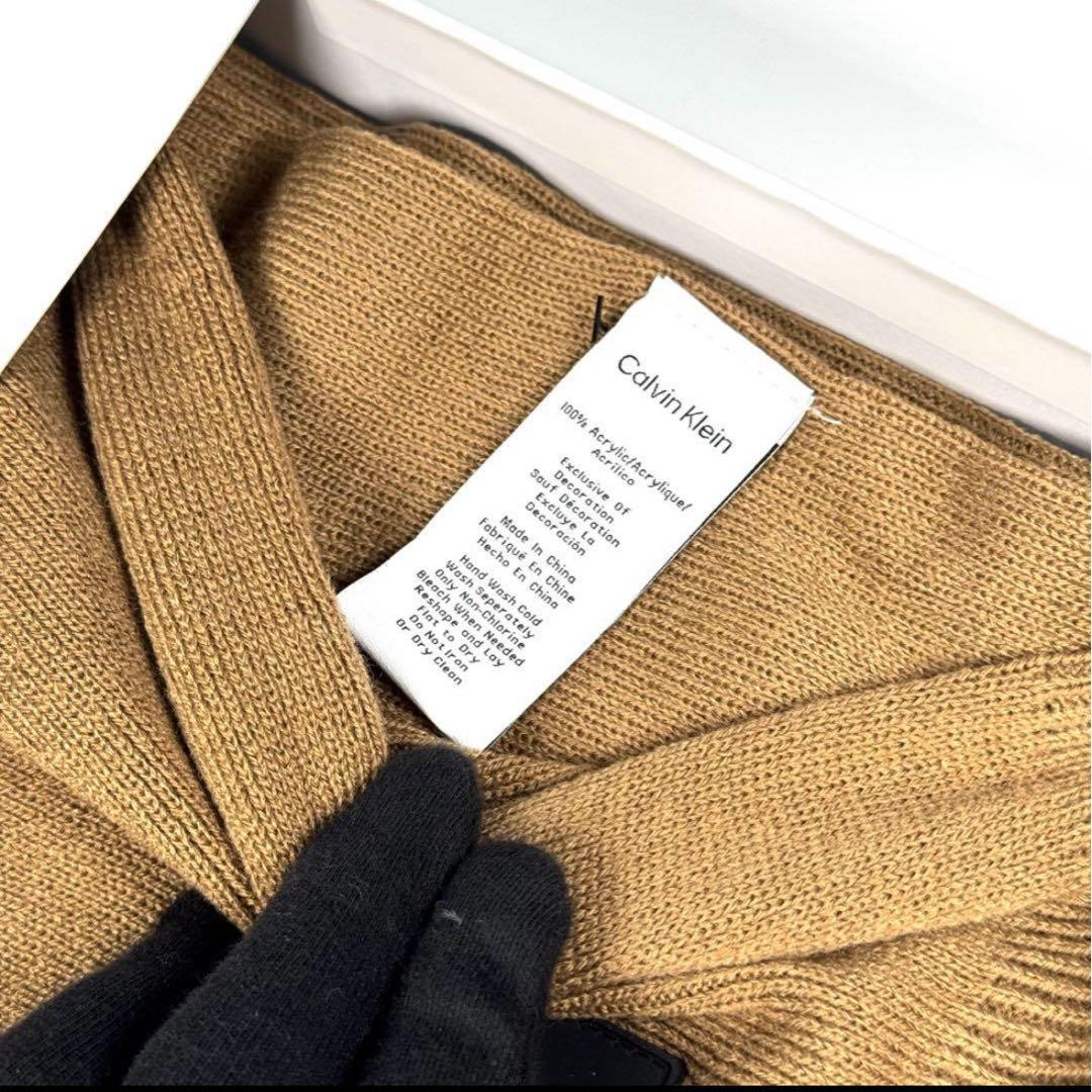 新品   ニット帽 マフラー セット 裏起毛 ボア CK