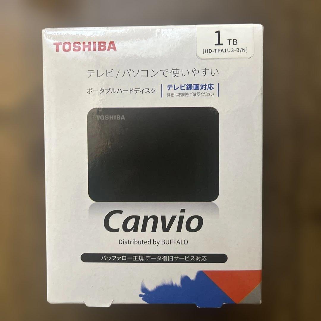 TOSHIBA Canvio 1TB ポータブルハードディスク