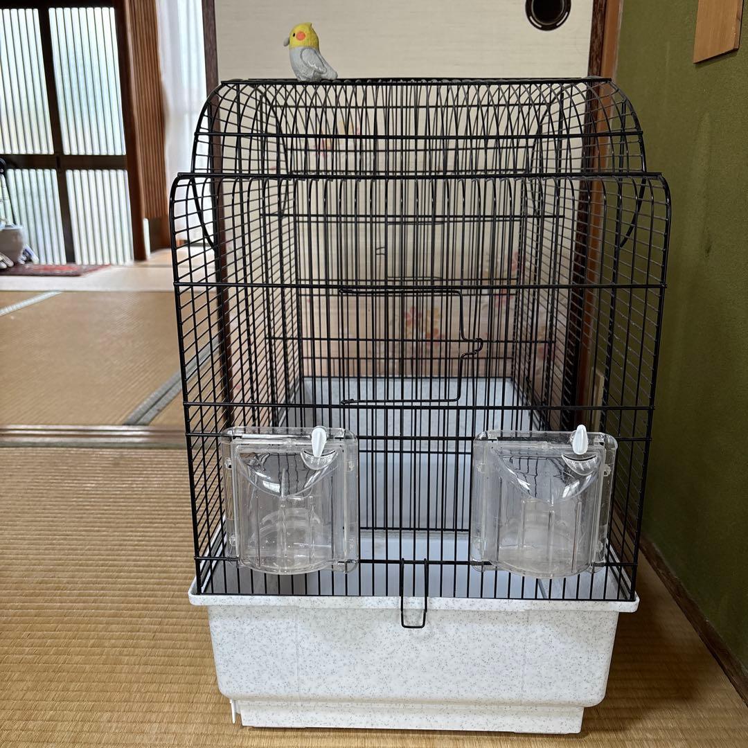 イタリアferplast社製 鳥かご おしゃれ カント ブラック