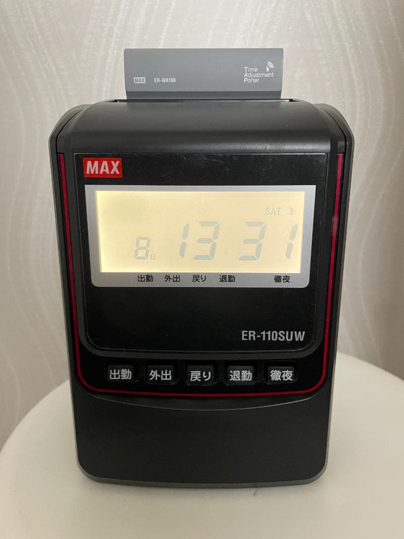 タイムレコーダー　アマノ　ER -110SUW ブラック