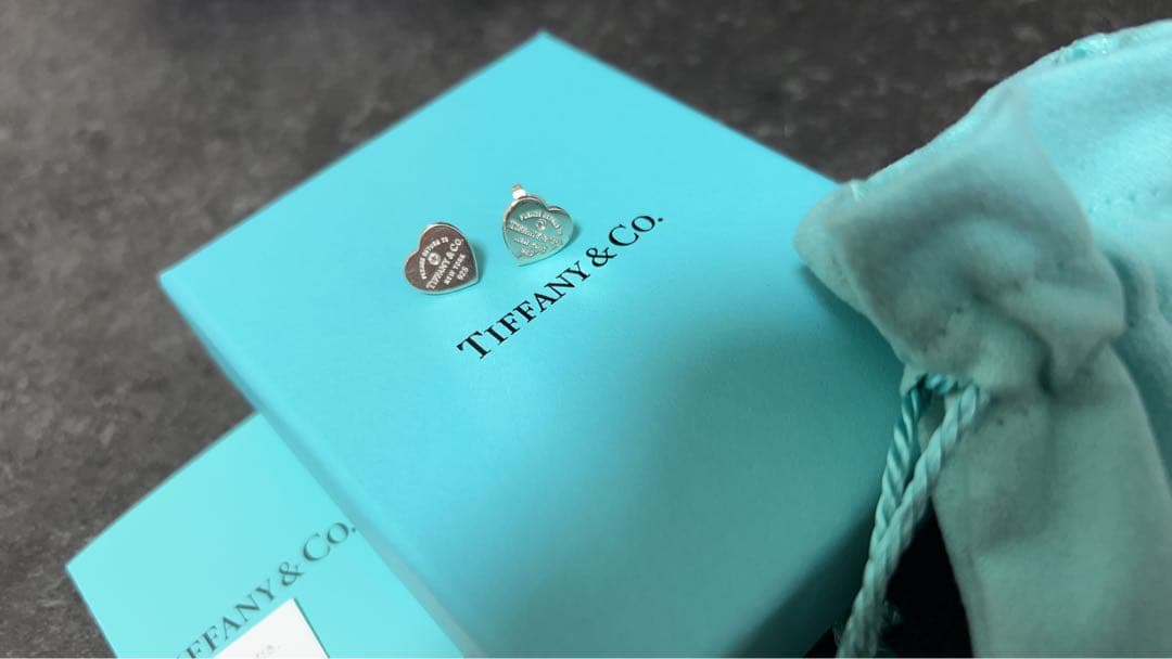 Tiffany & Co. ハートタグピアス　リターントゥティファニー　ダイヤ