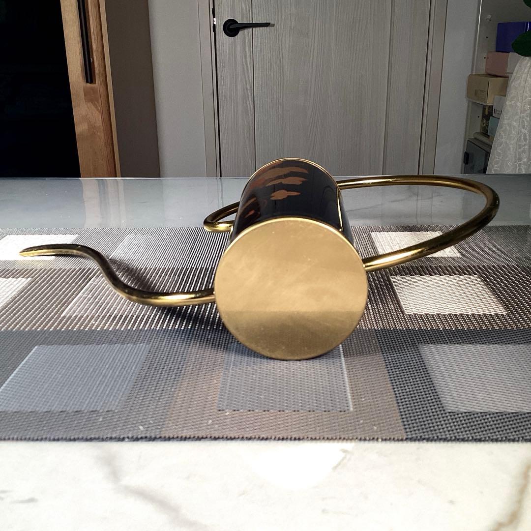 『未使用•痛み』　会津塗　ジョウロ　金彩絵