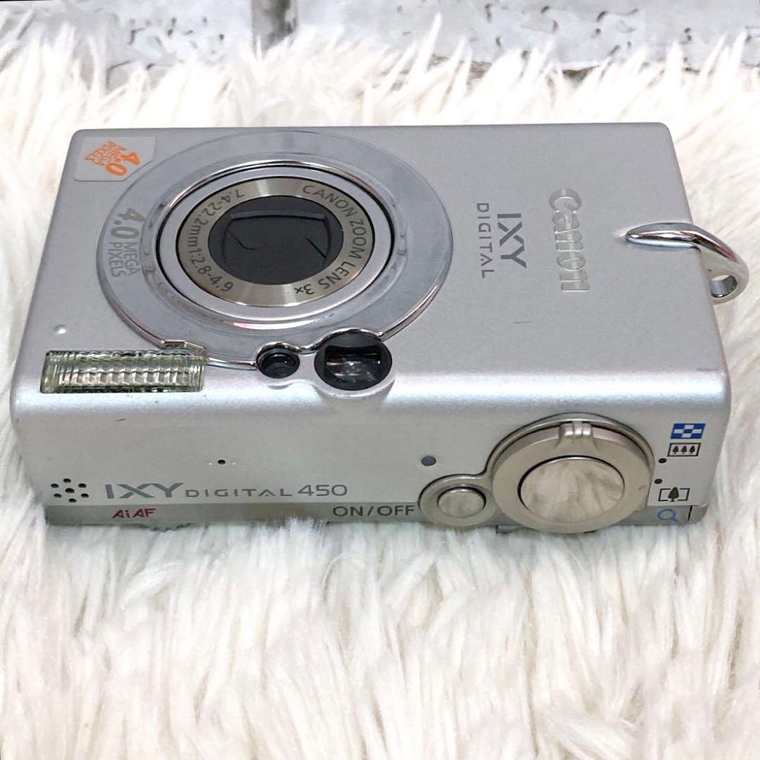 【動作品】 Canon IXY DIGITAL 450 デジカメ シルバー