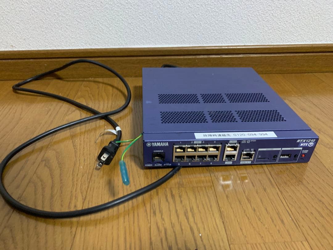 動作品 YAMAHA RTX1210 有線LANルーター