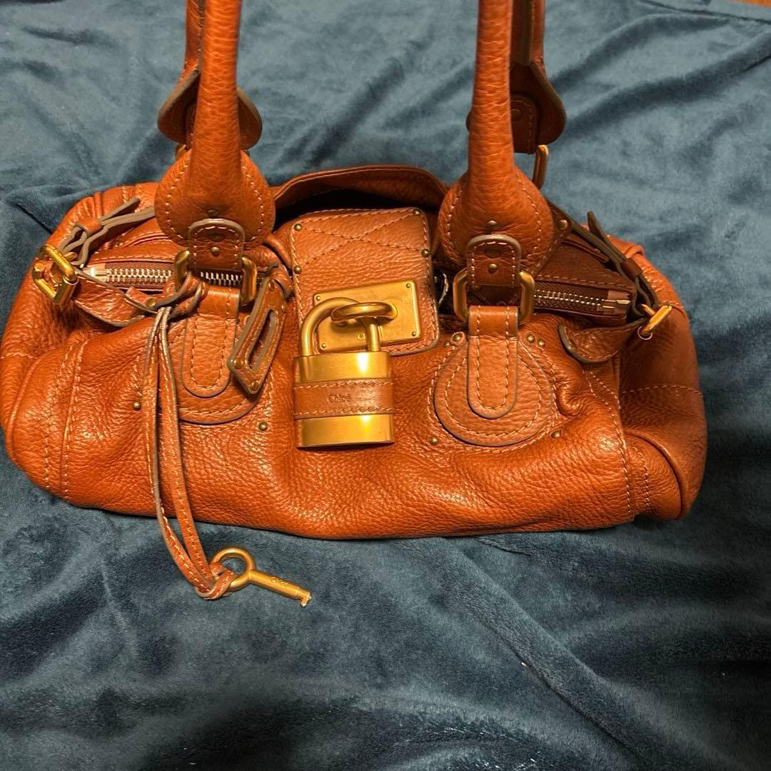 Chloé パディントン　 ブラウンレザー ハンドバッグ