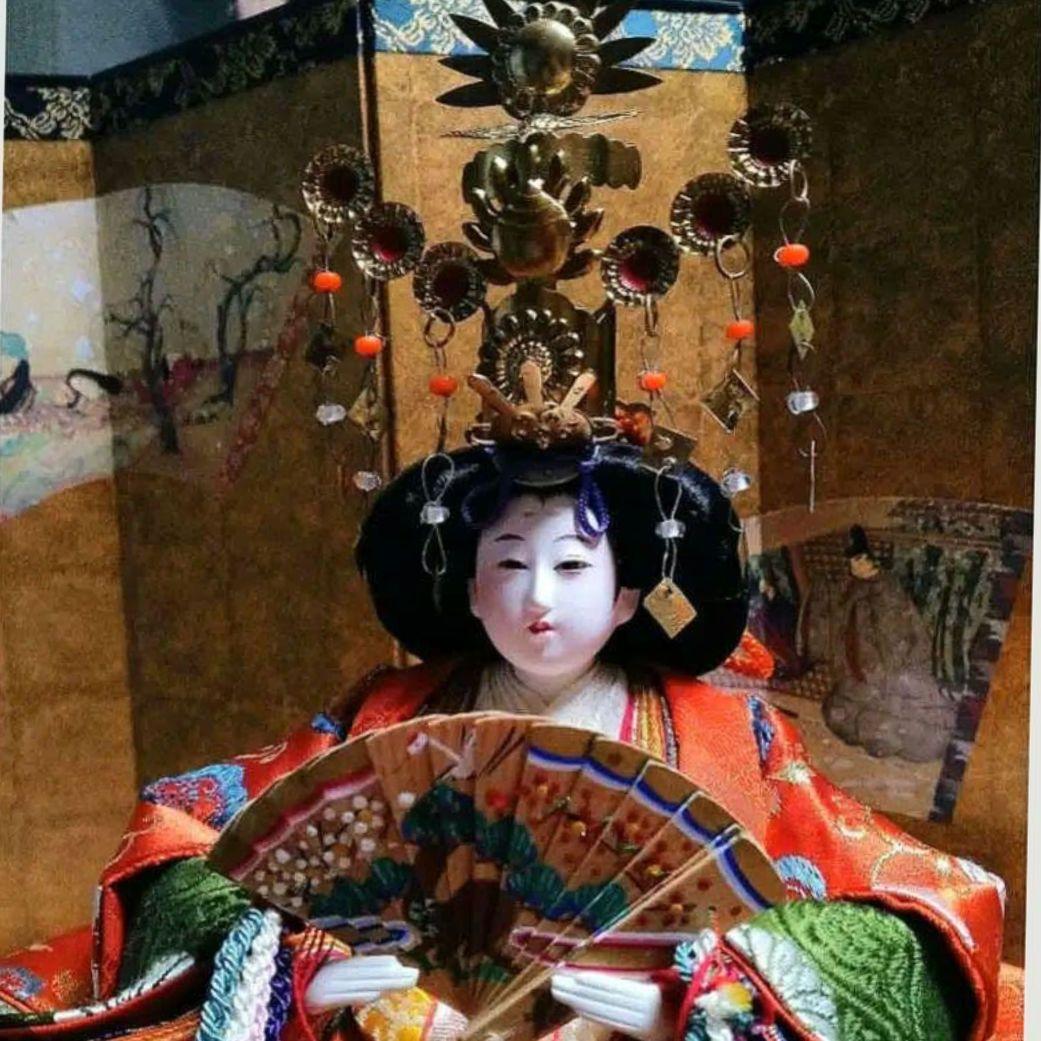 ＊「まこちゃん様」専用　天冠付き久月:親王飾り輪島塗:飾り収納箱　豪華3点セット