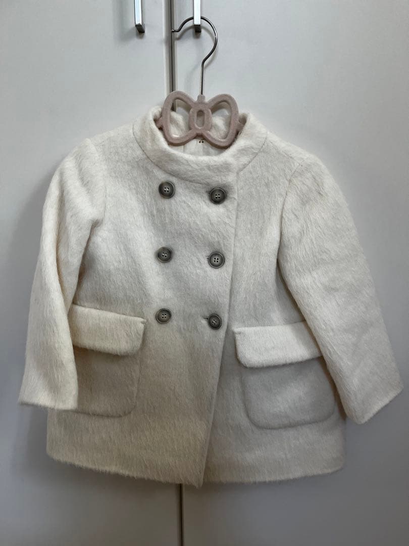 ボンポワン　ファーコート　美品