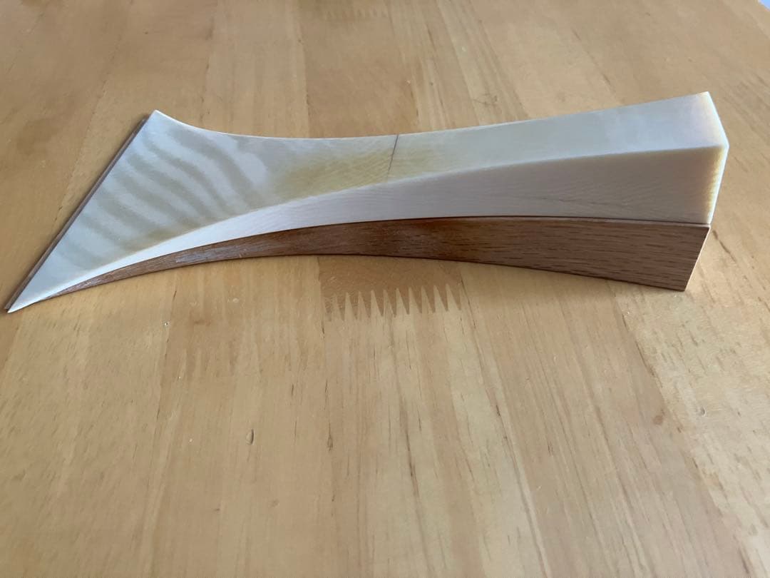 長唄三味線　天然素材　樫の撥25匁に近いサイズ