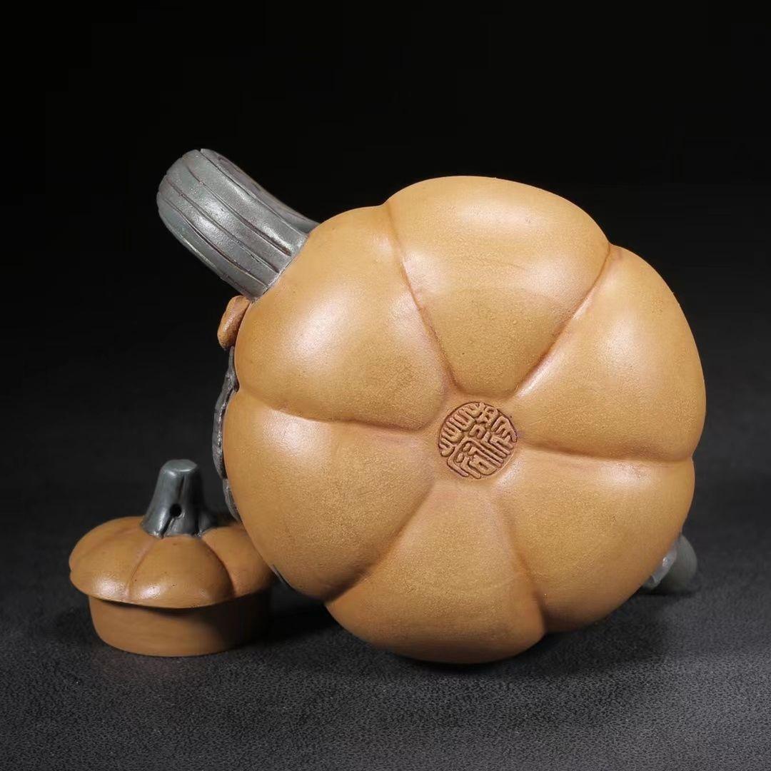 紫砂茶壷 中国宜興製  段泥  カボチャのポット