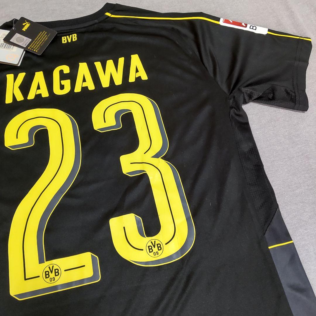 希少 プーマ ドルトムント 香川真司 ユニフォーム アウェイ 黒 M