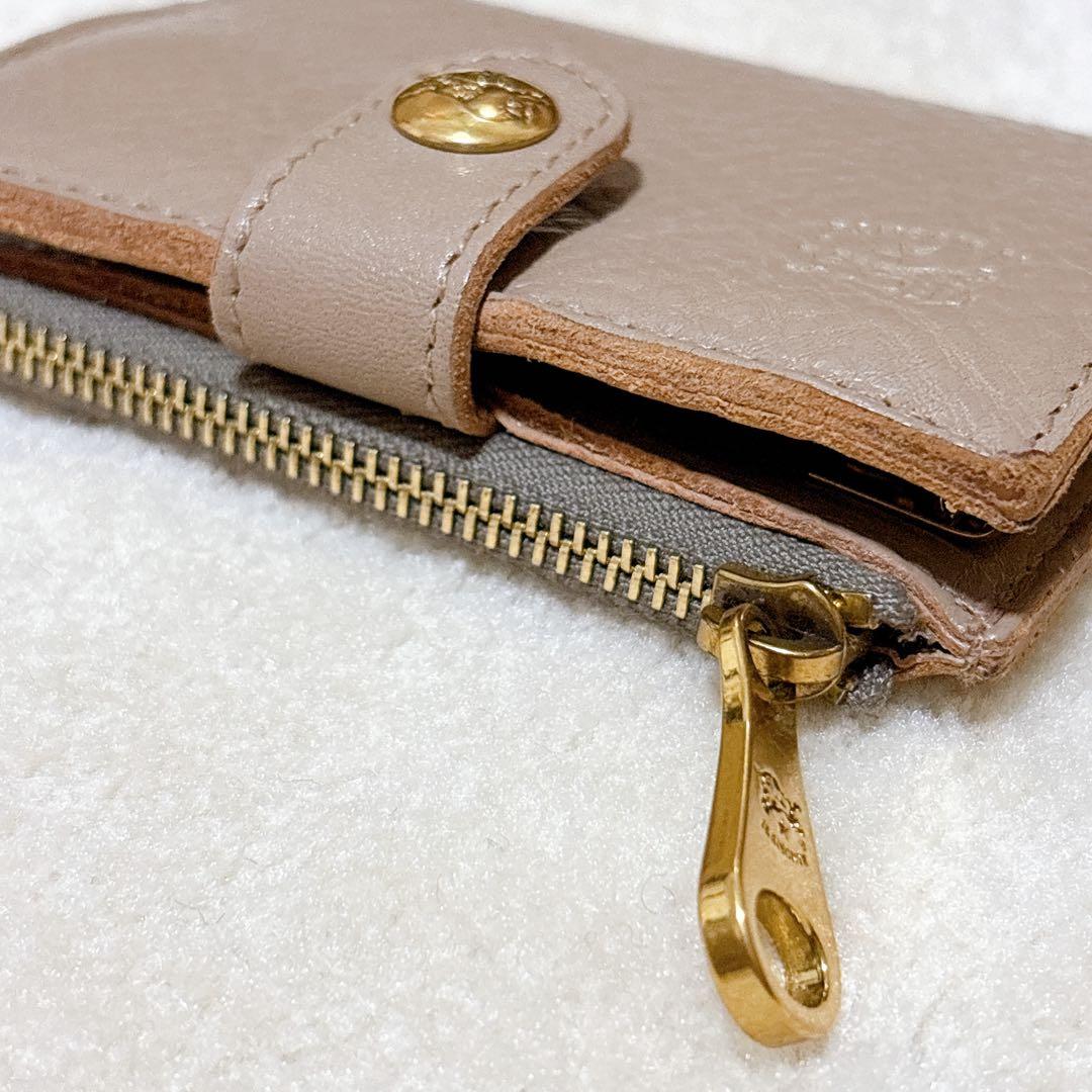 未使用✨イルビゾンテ キーケースパース グレー レザー 小銭入れ 現行