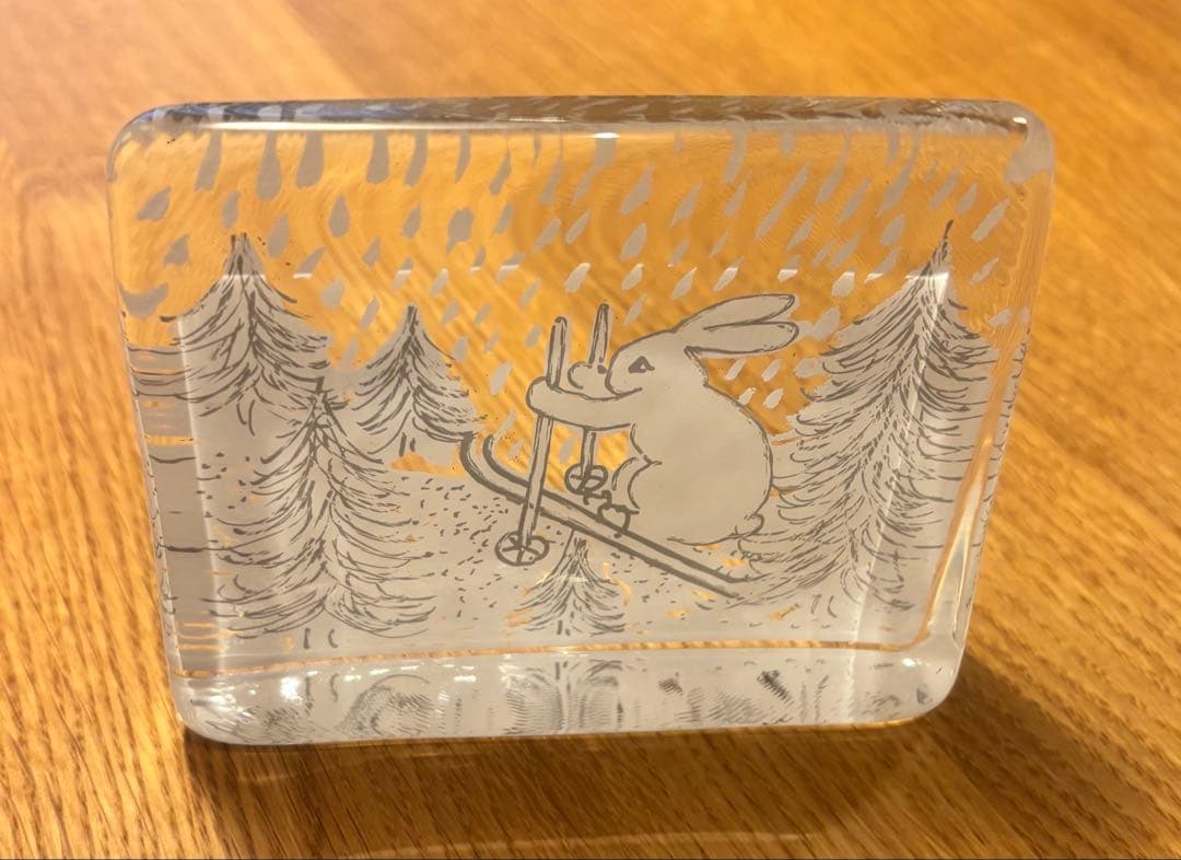 ヘルヤ・リウッコ・スンドストロム　ガラスカードBunny skiing