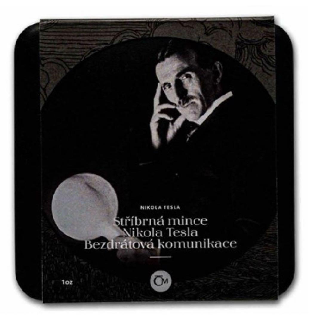 2023 1オンス テスラ銀貨　プルーフ　箱COA付き