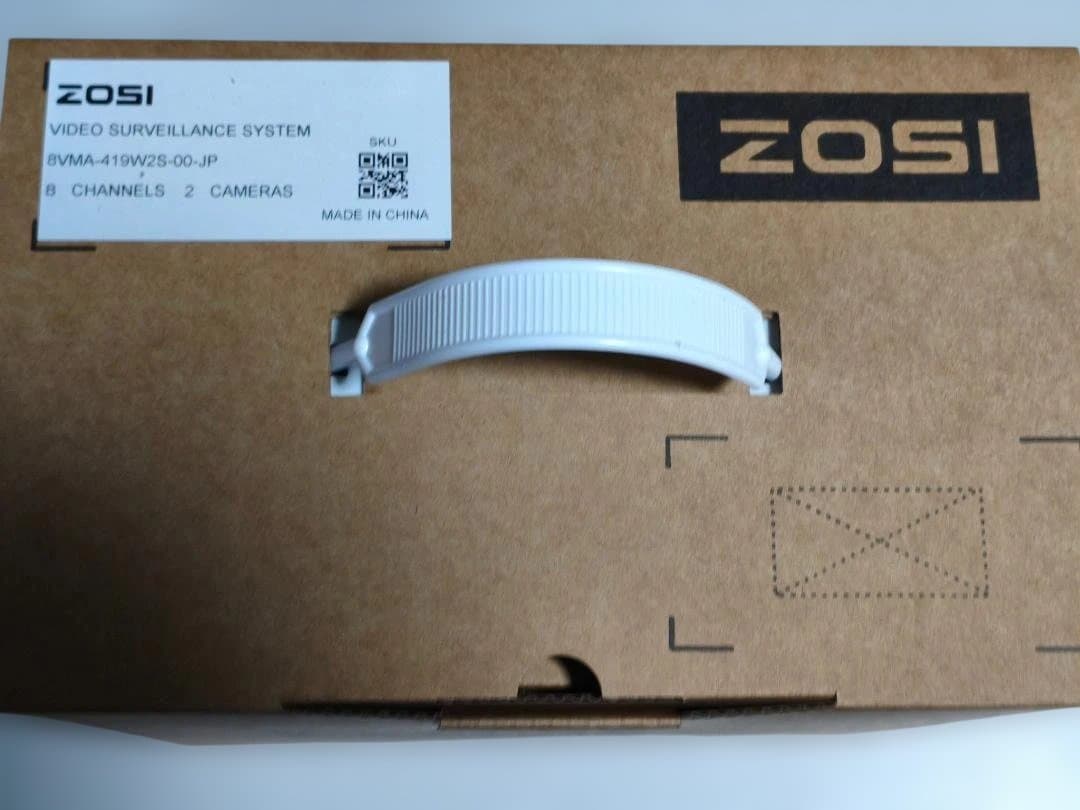 ZOSI　1080P防犯カメラシステム 2台カメラ+8ch レコーダー