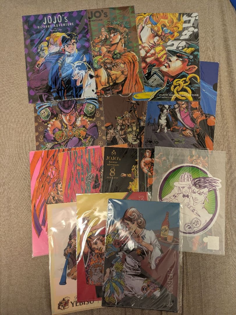 荒木飛呂彦 クリアファイル20枚 原画展2012/2017/エビス ジョジョ