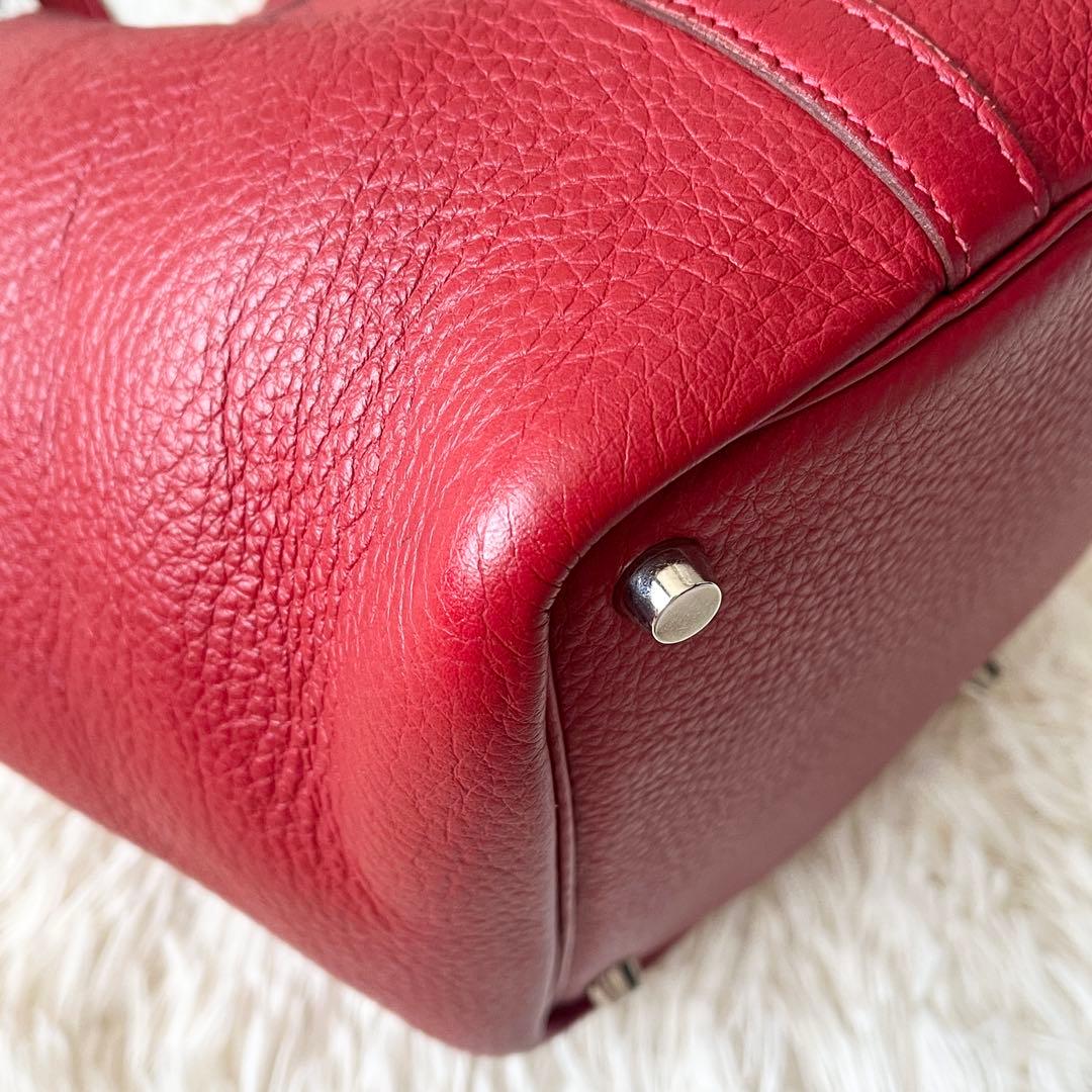 HERMES ハンドバッグ　ピコタン　PM トリヨンクレマンス　ルージュ