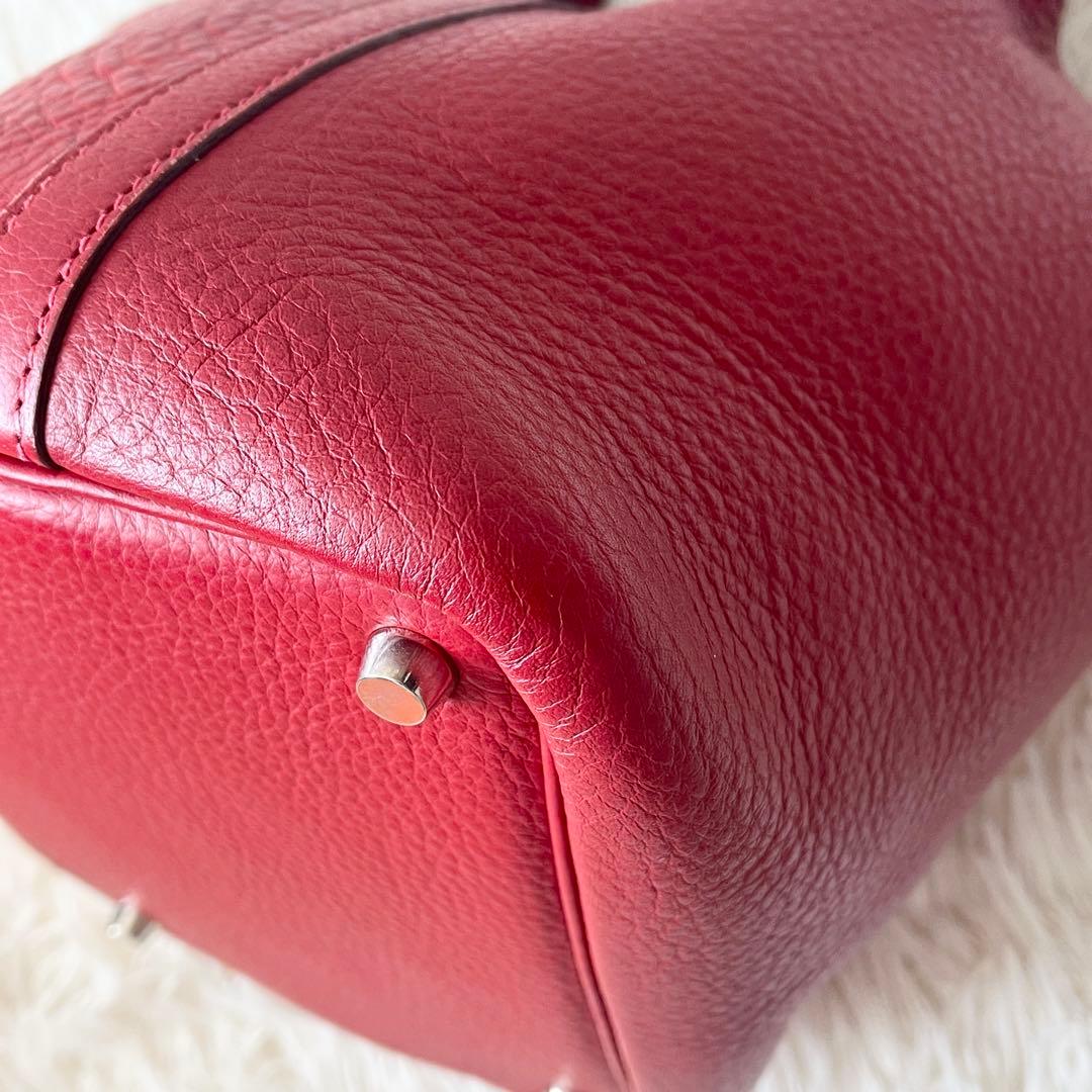 HERMES ハンドバッグ　ピコタン　PM トリヨンクレマンス　ルージュ