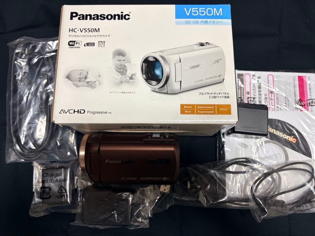 即日発送 美品 Panasonic HC-V550M ビデオカメラ 本体