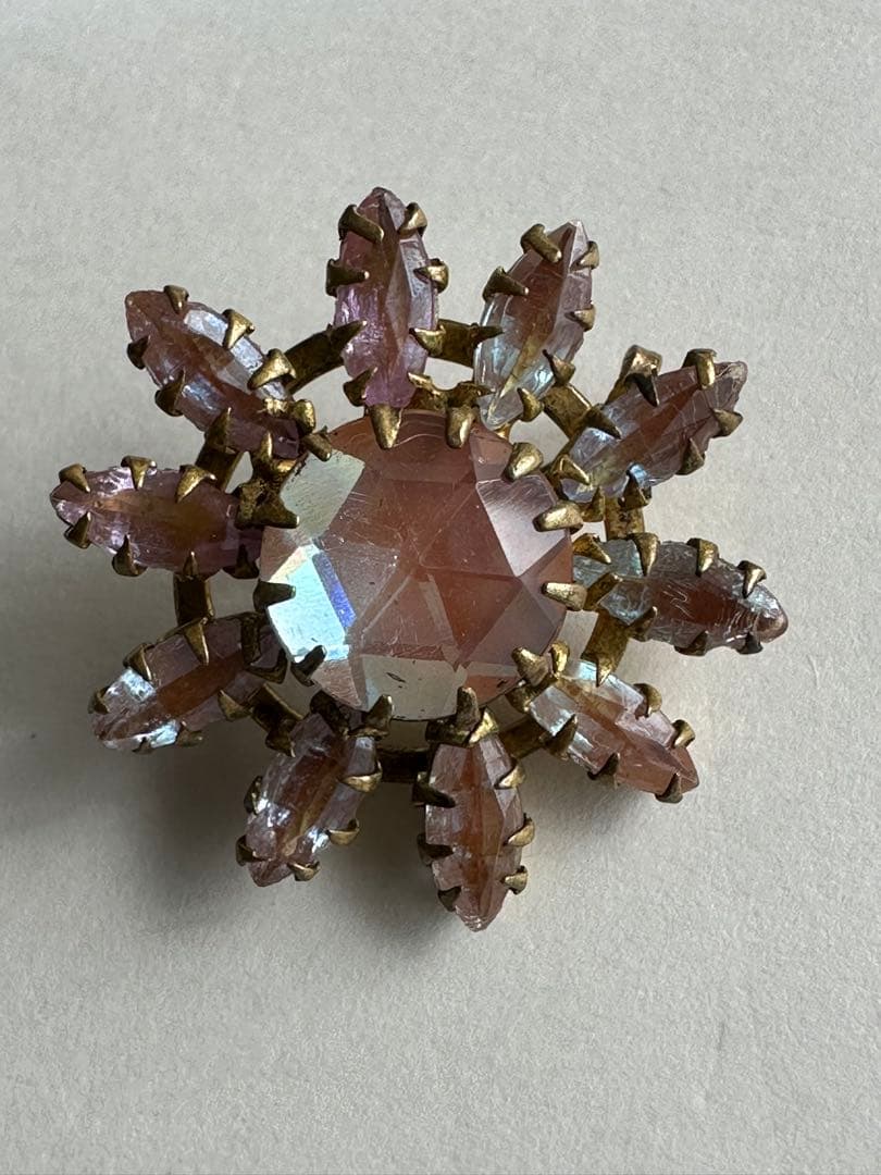 アンティーク　サフィレット　ブローチ