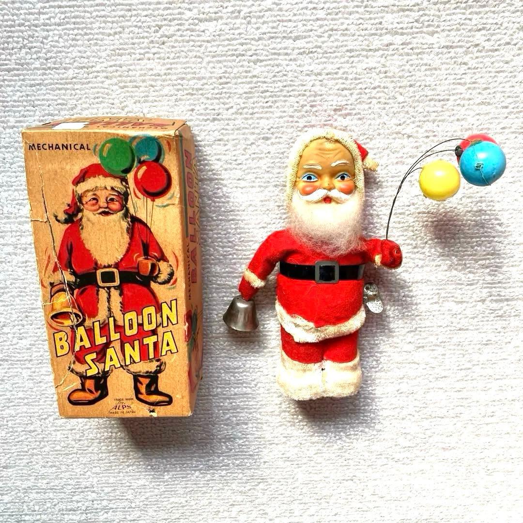 ★超レア★ ヴィンテージ　ブリキのバルーンサンタ　オリジナル箱付き　日本製