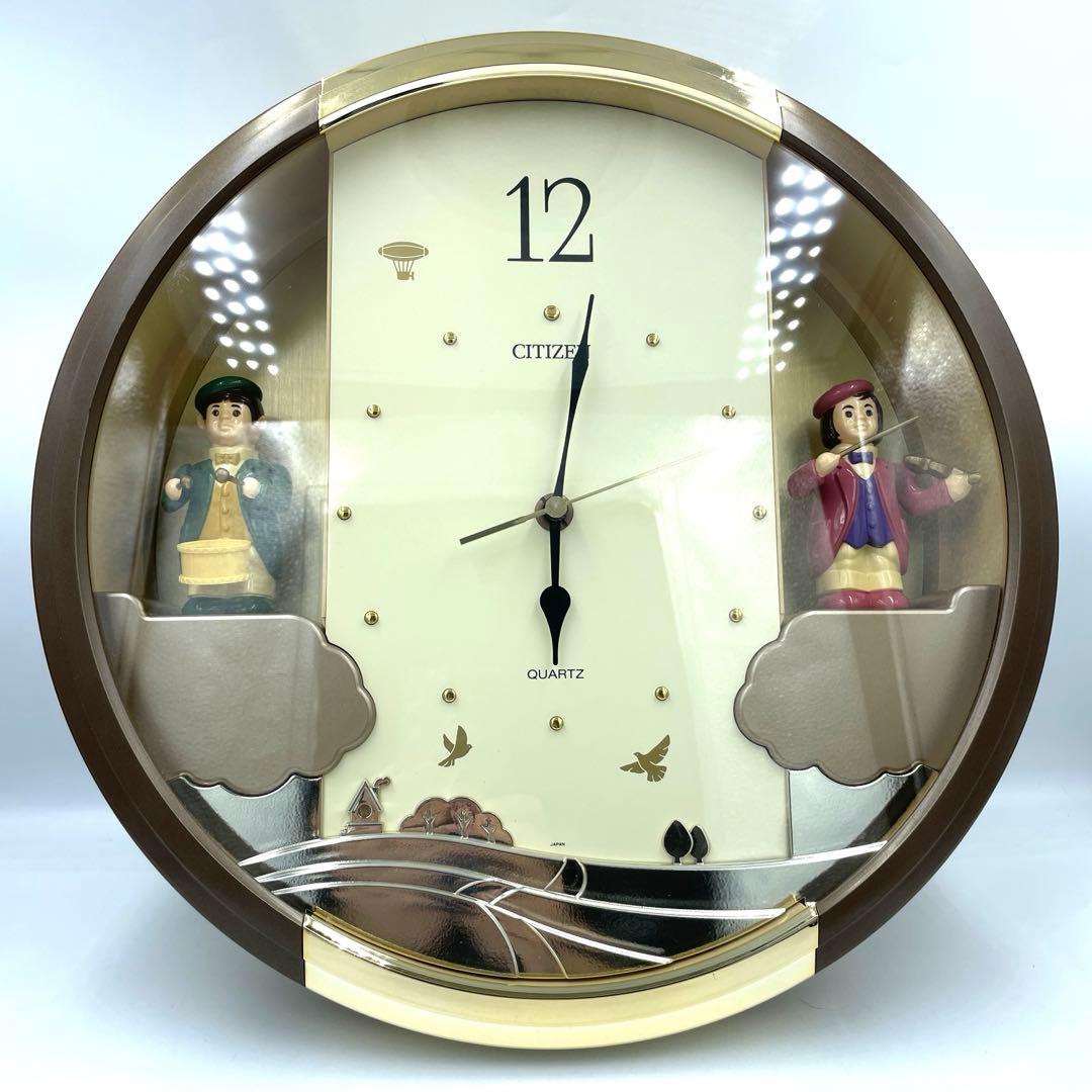 美品稼働品⭐️CITIZEN⭐️シチズン⭐️からくり時計⭐️タイニーワールドデュエット