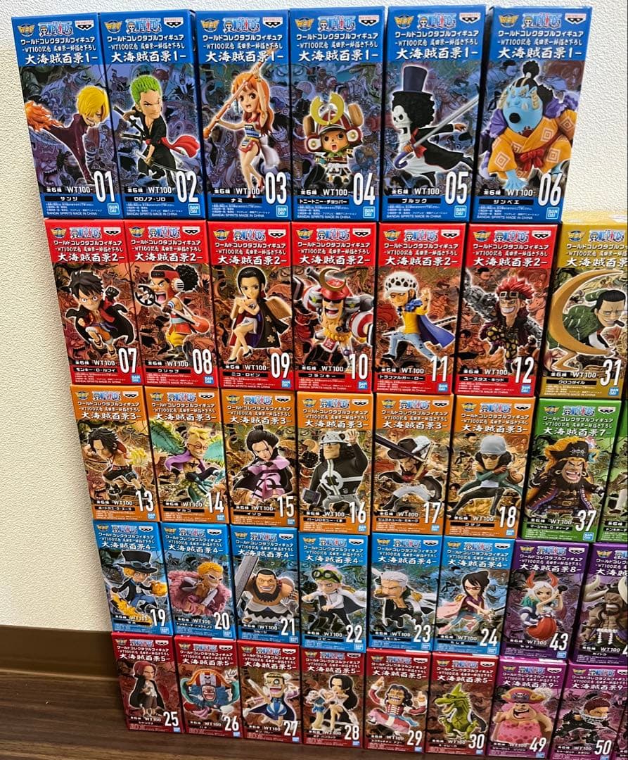 ワンピース ワールドコレクタブルフィギュア　大海賊百景1〜9まで54体セット