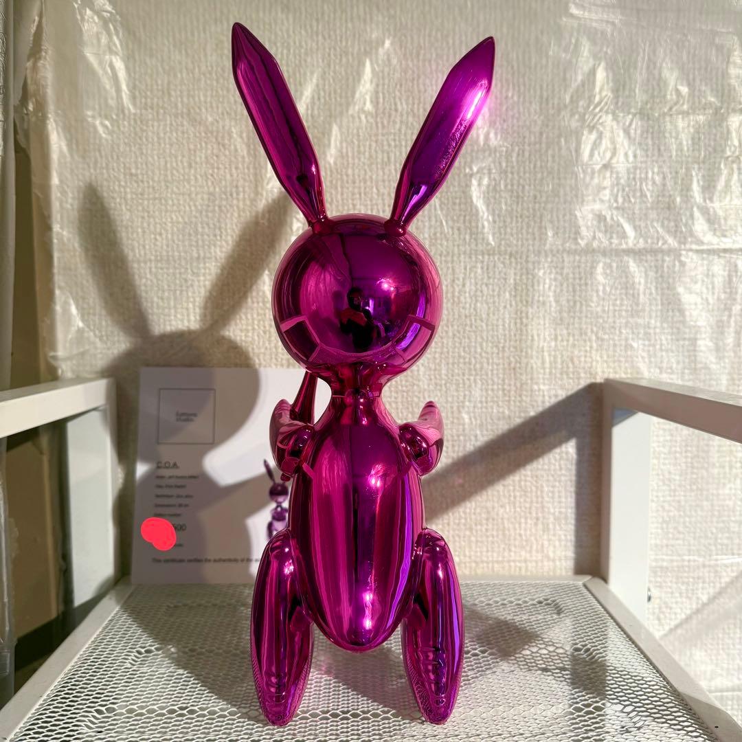 【真作】金属製 世界限定500 ジェフクーンズ アート オブジェ インテリア 兎