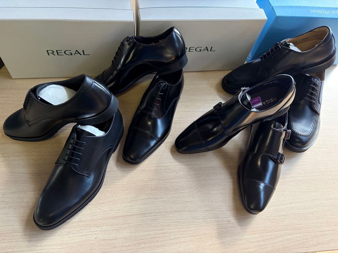 REGAL紳士革靴25.5cm4足セット