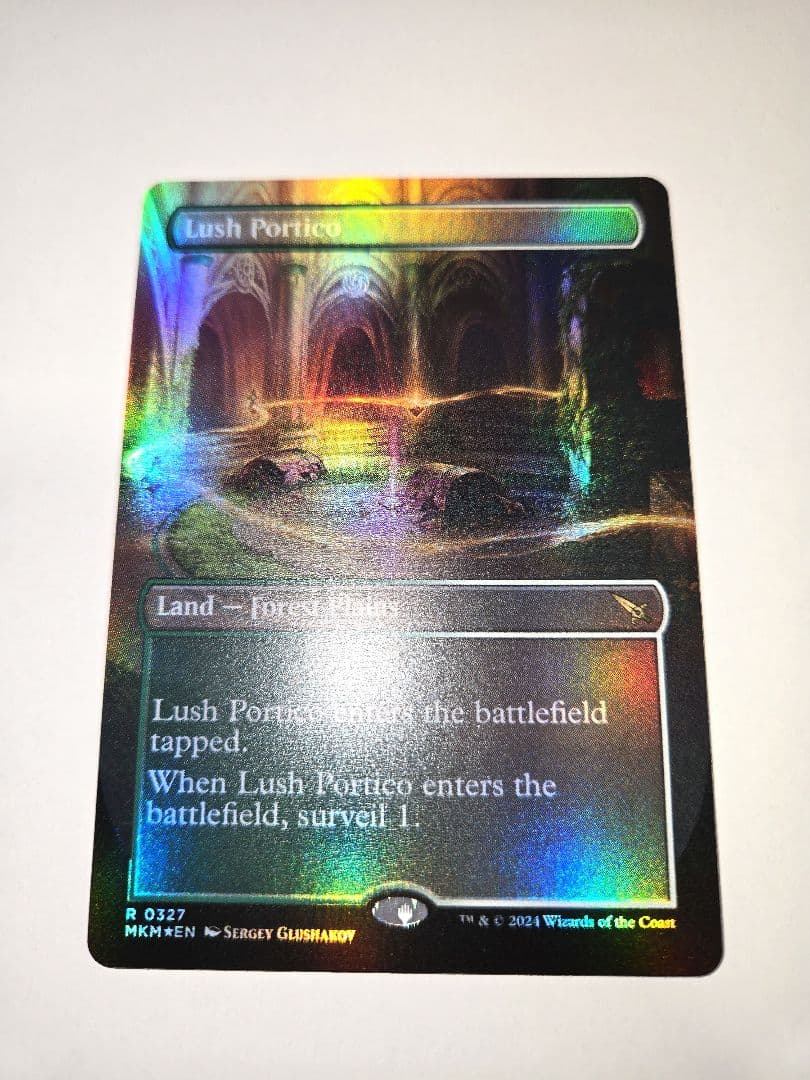 shima33【FOIL5枚セット】薄暗い裏通り　迷路庭園　草萌ゆる玄関